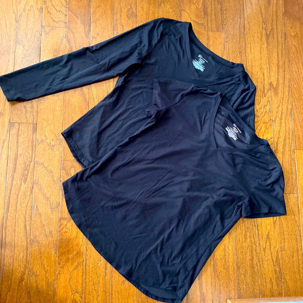 1 Long and 1 Short Sleeve Tee